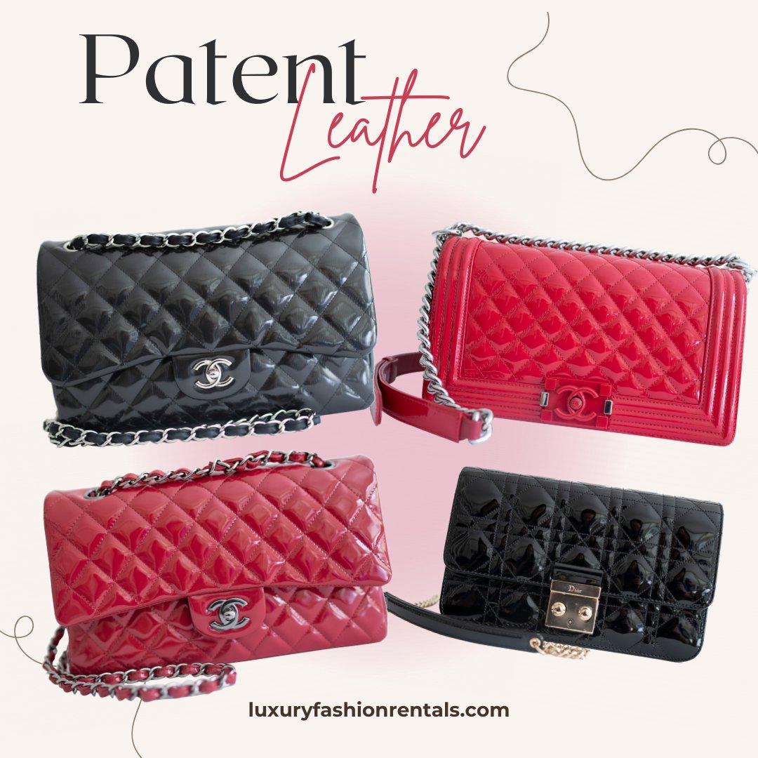 Step out in style with these luxury #PatentLeather handbags 💅
.
#handbagstyle #bagaddict #handbagaddict #handbag #lvbags #guccibags #lvaddict #gucciaddict #chanelbags #bagoftheday #baglover #pursecollection #purseforum #bagporn #handbagquotes #luxuryfashionrentals