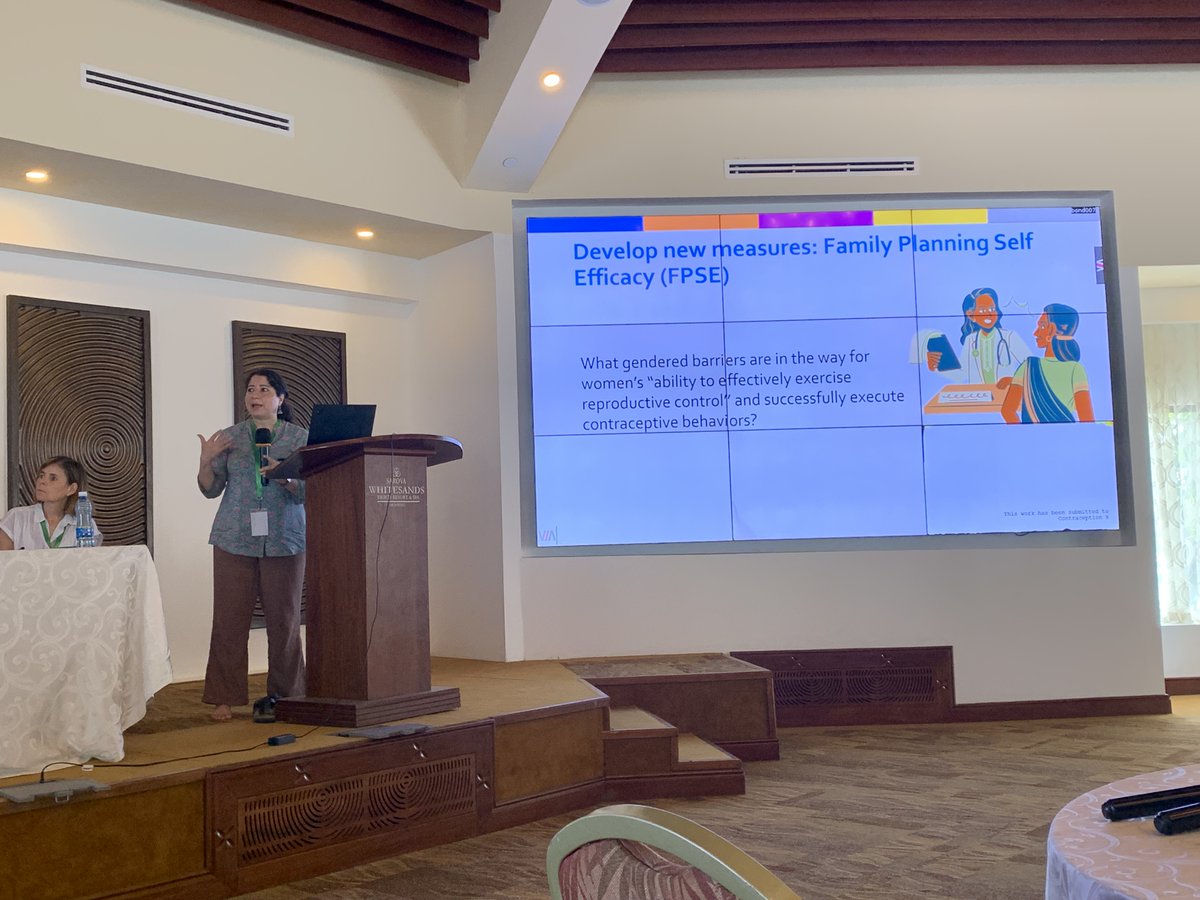 Presenting on women's self efficacy as a key element of agency in family planning is our friend and collaborator Prof @BhanNandita of @JSPH80269248 at @IUSSP's Experts Meeting on rethinking FP measurement with a #ReproJustice lens.