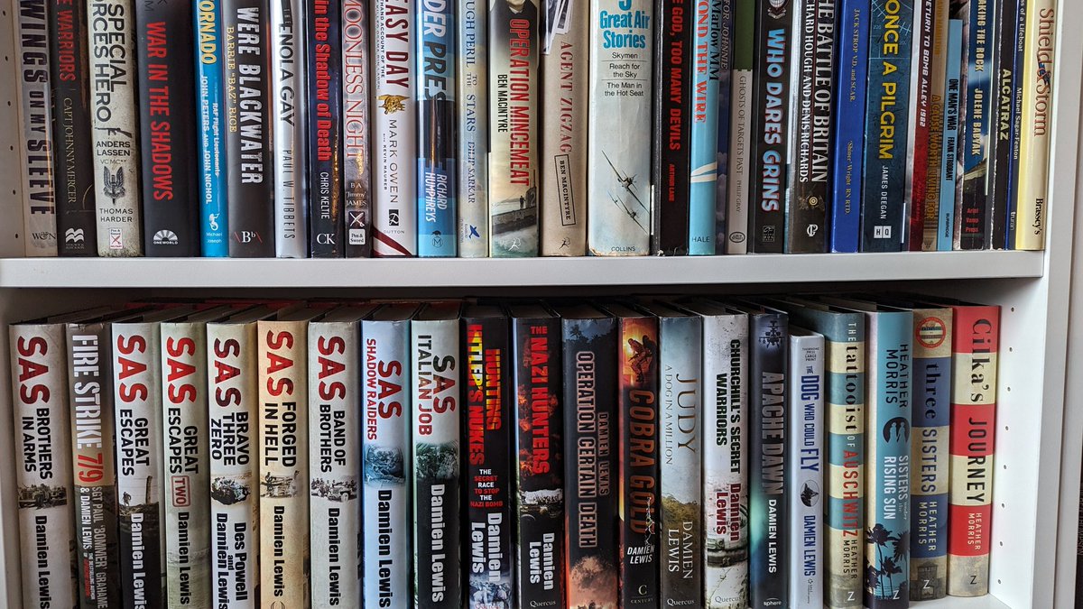 As it's #WorldBookDay2024 thought I would post of photo of my @authordlewis collection all signed by the man himself. What am I missing? #WorldBookDay #books #militarybooks