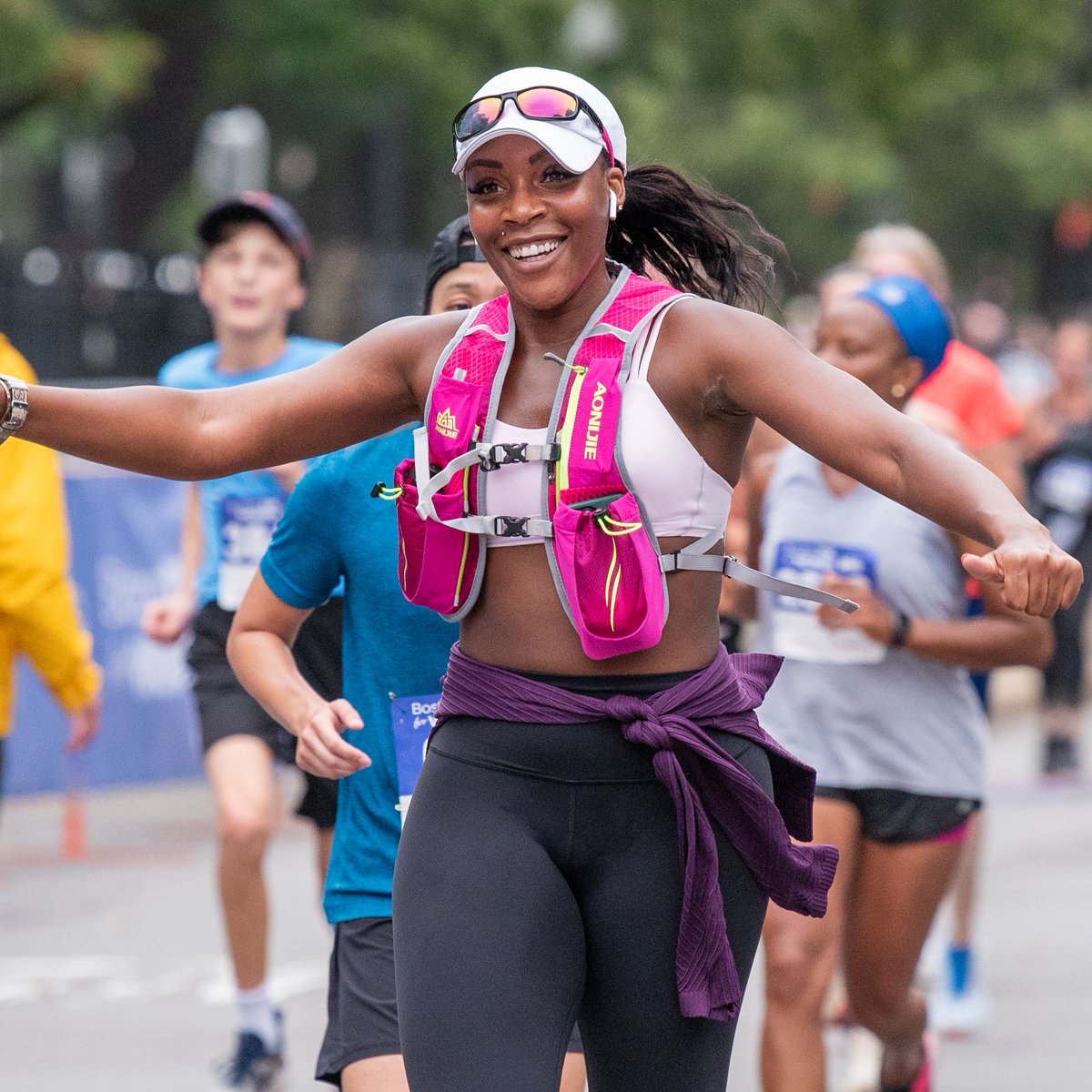 Smile because registration for the Boston 10K for Women opens at 10:00 a.m. tomorrow! If you want to run with thousands of women through historic Boston, find the registration link here: boston10kforwomen.com #boston10kforwomen #running #womensrunningcommunity