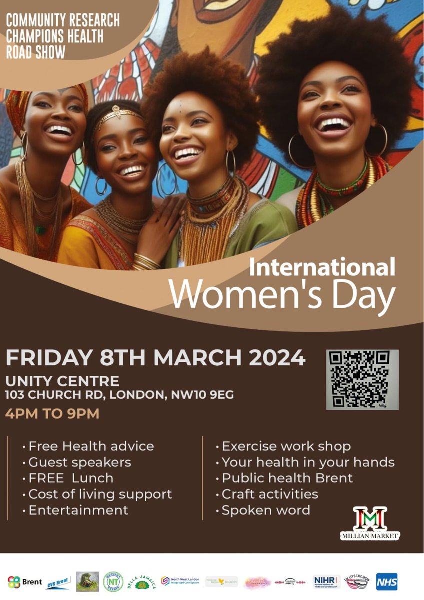 Join CVS Brent, Brent Health Matters and partners TOMORROW for an informative and fun-filled event to mark International Women's Day💃

Whether you’re interested in nutrition, fitness, mental well-being, or general health, this event has something for everyone.💙😊