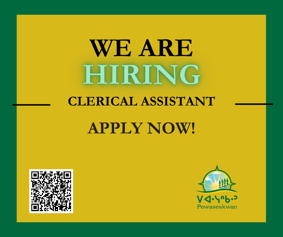 We are seeking an individual for the position of a Clerical Assistant. To learn more about the position and to apply visit tiny.cc/de0gxz #usaskjobs #usaskcareers #IndigenousResearch