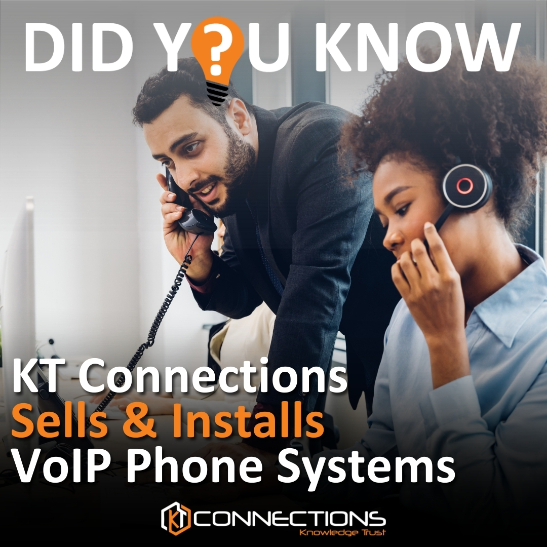 Did you know KT Connections can Set Up and Install VoIP Phone Systems?

VoIP phones offer a range of benefits over traditional landline phones, making them ideal for businesses of all sizes.

📱 888-891-4201
💻 KTConnections.com

#PhoneSystems #KTConnections #ITSolutions