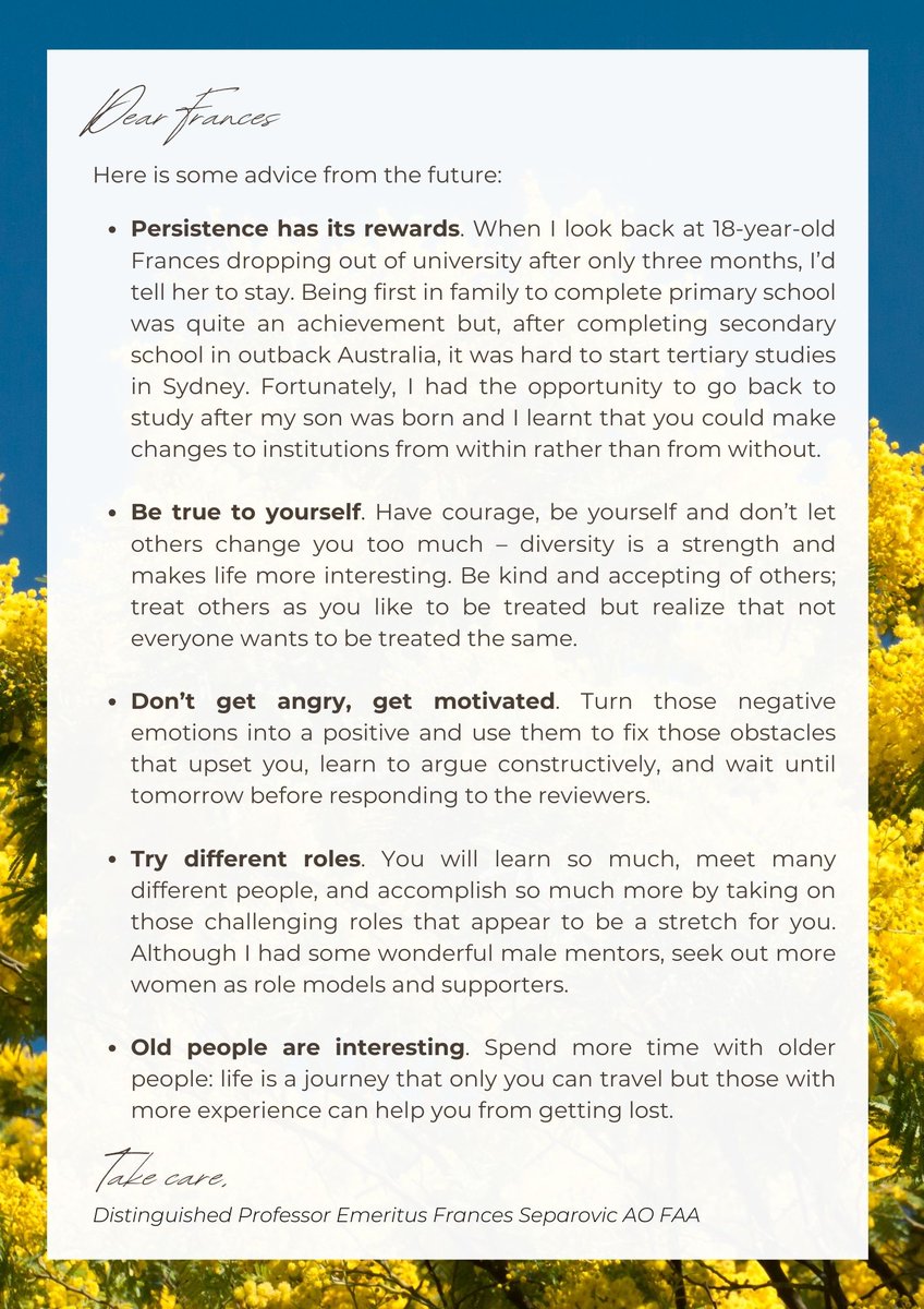 FrancesBiophys's tweet image. Today is #IWD2024 and I have been thinking about the young girls who may be aspiring to take up careers as #WomenInScience. Here's a letter from myself at the Croatian Parliament (sabor.hr) to a young me, with some advice that may have been helpful along the way.