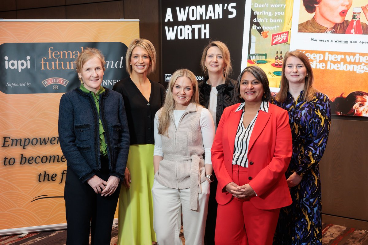 In honour of International Women’s Day, yesterday IAPI in partnership with <a href="/IpsosBandA/">Ipsos B&A</a> hosted the launch of the Female Futures Fund. 🗓️

The Female Futures Fund programme, sponsored by Guinness &amp; Baileys, is now officially open for application.

More info:
shorturl.at/xBHI0