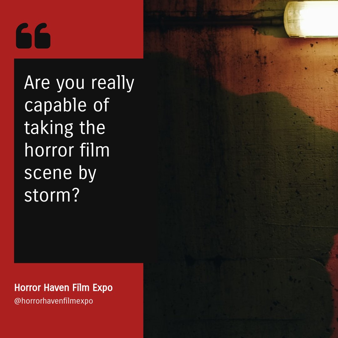 HHFilmExpo's tweet photo. Doubting your film's potential? Don't. Horror Haven Film Expo is your stage! Submit your horror film at our website and join a community that revels in fear and creativity. #HorrorFilmmaking #IndieFilm #FilmExpo https://t.co/zDh09b7Ejq