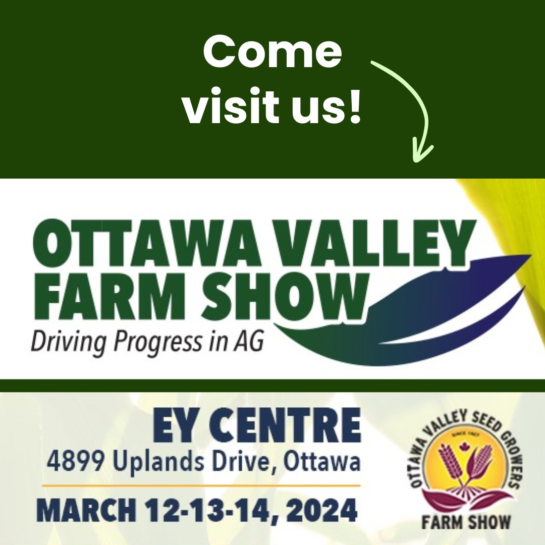 Next week! Growcer will be around the @OttawaFarmShow at the EY Centre. Stop by the say hi, learn more about Growcer's modular farms, and chat with the team about growing food locally year-round. Event details: hubs.ly/Q02nbK0k0 #OVFS24