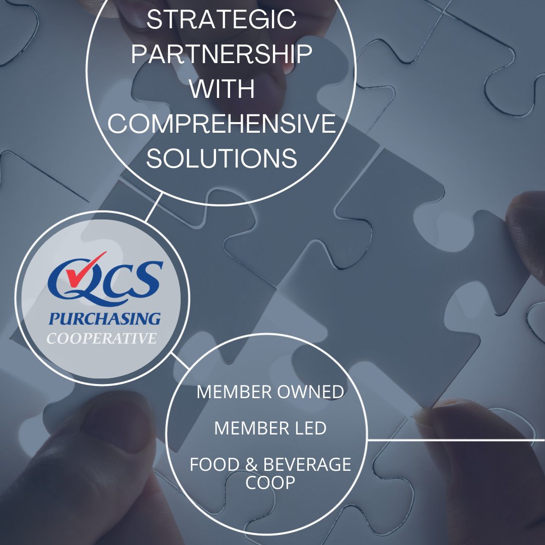 qcs_purchasing's tweet photo. QCS is a leading supply-chain solutions provider for the food &amp; beverage industry that leverages the combined purchasing power of its members to deliver pricing that exceeds individual efforts. If you're interested in becoming a member or supply partner, https://t.co/lDYSZJVbIl https://t.co/zwo9vTls5J