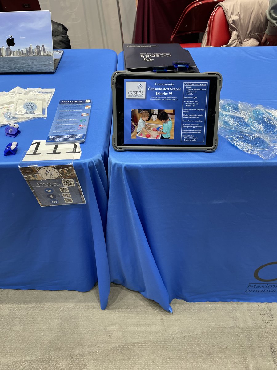 Stop by the CCSD93 booth at the Illinois State University Job Fair today!