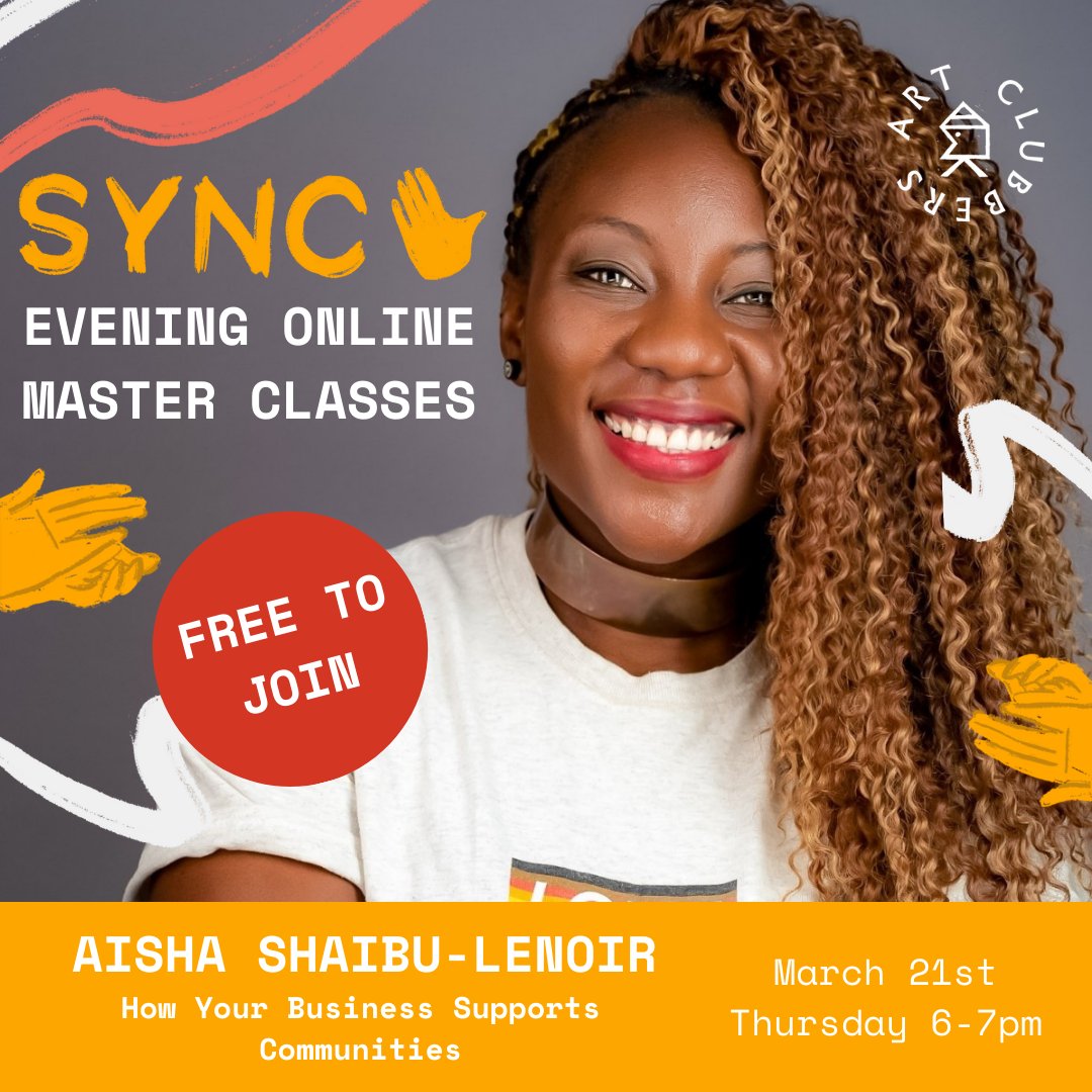 🌟Master Class: How Your Business Supports Communities🌟 In Aisha’s workshop, explore intersectional approaches to running a business, diversity & inclusion in marketing, building relationships, & much more! Book now: ow.ly/ei5L50QMPqX THURSDAY, MARCH 21ST, 6-7PM