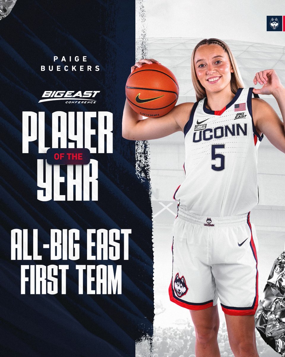The BIG EAST Player of the Year

Paige. Bueckers.