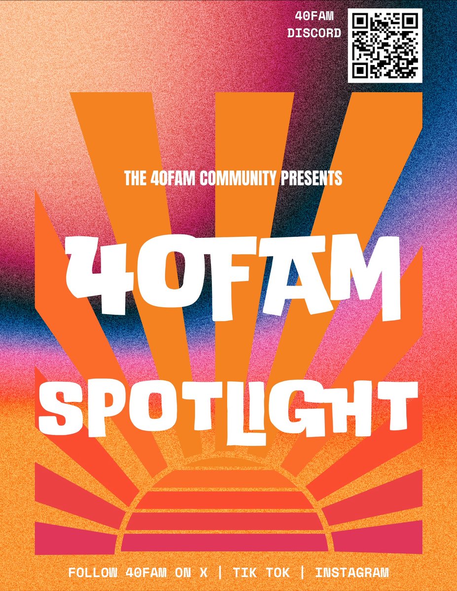 Today is the 40FAM SPITLIGHT LFGGGGGG! I will be live playing a NEW GAME at 10 PM EST, 9PM CST 🥰🧡🥰🧡  WE will then raid out to the LEGEND Amir. Let's show out and have a great time! @40yroldbot <a href="/Iovetolust/">anna 🤍✨</a> <a href="/gantzishome/">GANTZISHOME IS SOLO LEVELING!</a> <a href="/SkullzzHype/">SkullzzHype</a> @iTzJimmayy  <a href="/discgolfer2015/">Chris</a>  #40Fam2022