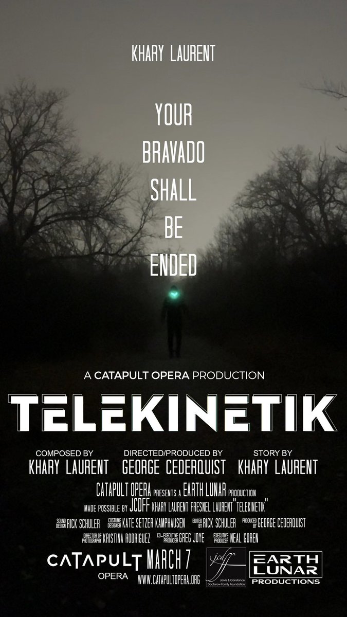 🎥"Telekinetik" is now available for viewing! Experience my musical composition, blending electronic hip hop elements with operatic vocals. Don't miss out on this unique short film commissioned by Catapult Opera in New York. Watch it now! 🎶🔥

bit.ly/tlkntik
