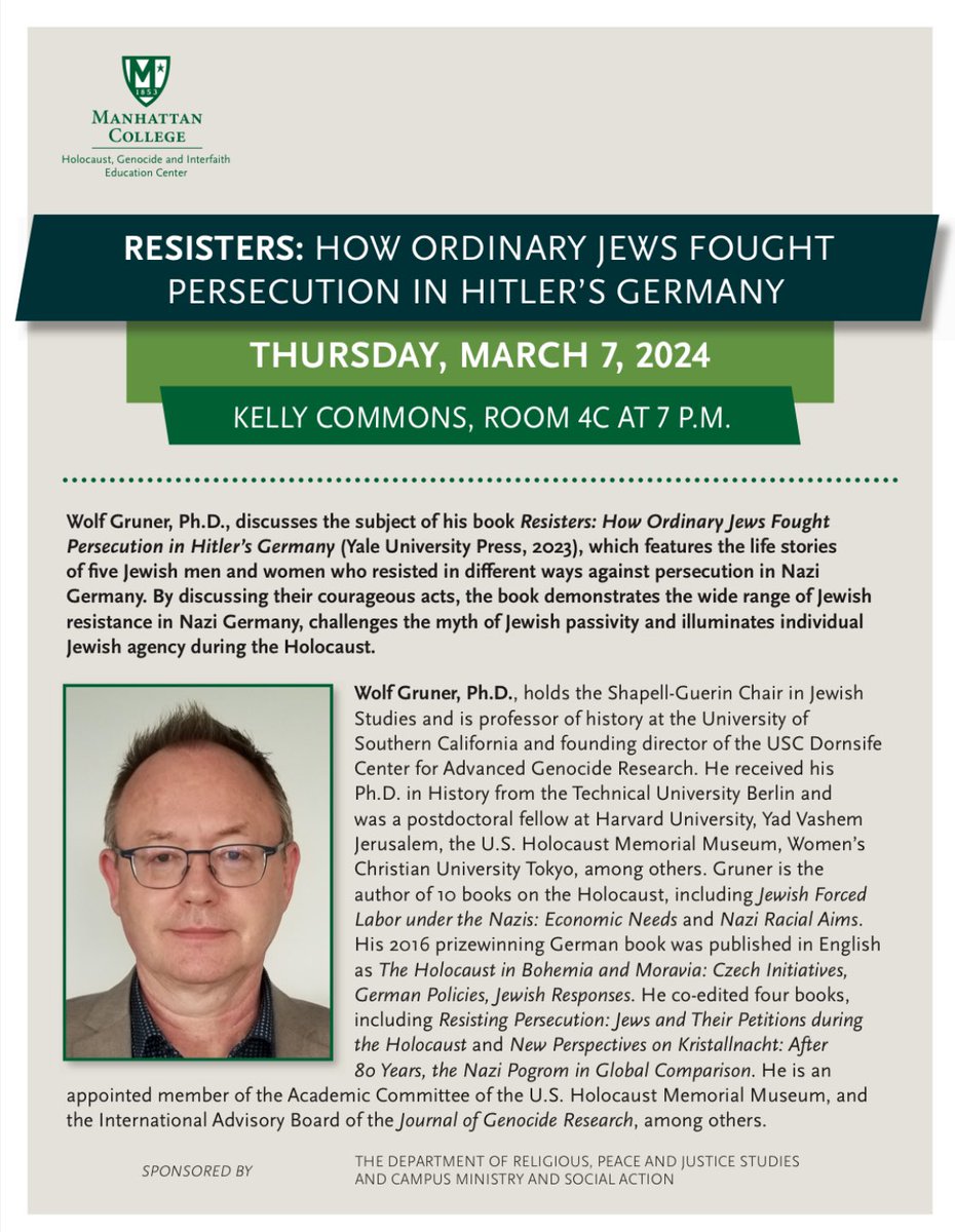 Join us tonight at 7 pm in Kelly Commons 4C! This is a hybrid event. 

Register here to attend virtually: us02web.zoom.us/meeting/regist… 

<a href="/HGIManhattan/">Mehnaz Afridi</a> <a href="/MC_CMSA/">CMSA</a> <a href="/Manhattan_Peace/">MC Peace Studies</a> <a href="/mc_rels/">Manhattan College Religion Matters</a>