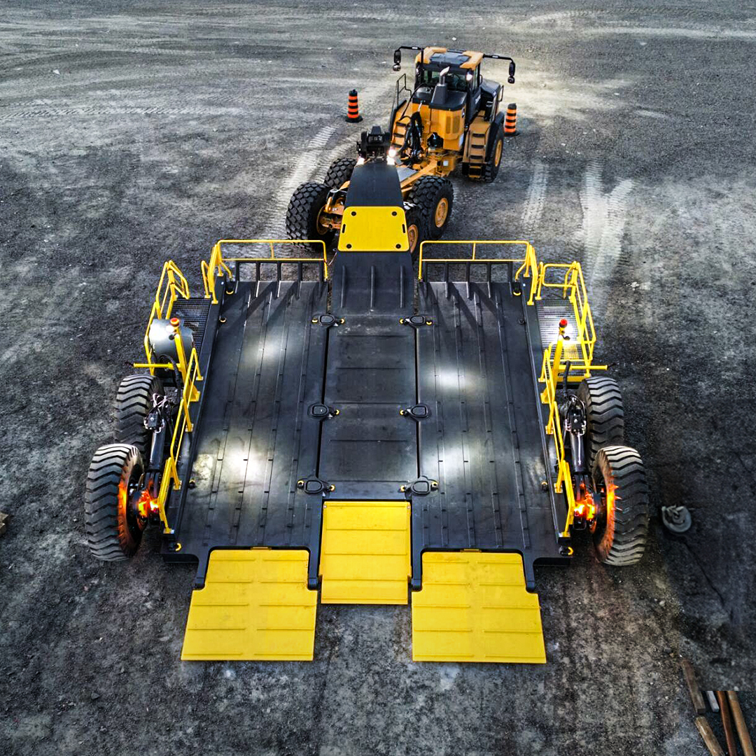 Reduce equipment transport time up to 85% with Sleipner dollies and lowboy trailers. Find your dealer: ow.ly/OCwN50QN8GH #Sleipner #mining #savenow