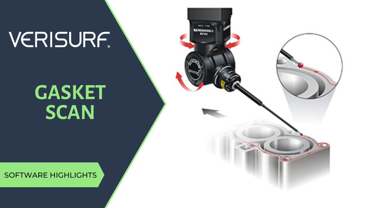 Software Highlight – 5-AXIS GASKET SCAN – Verisurf 5-axis touch scanning with @Renishaw REVO optimized for flat pattern, curve contours. See the difference: zurl.co/jFYB #verisurf #mastercam #cmmprogramming #metrology #manufacturing #cmmprogrammer