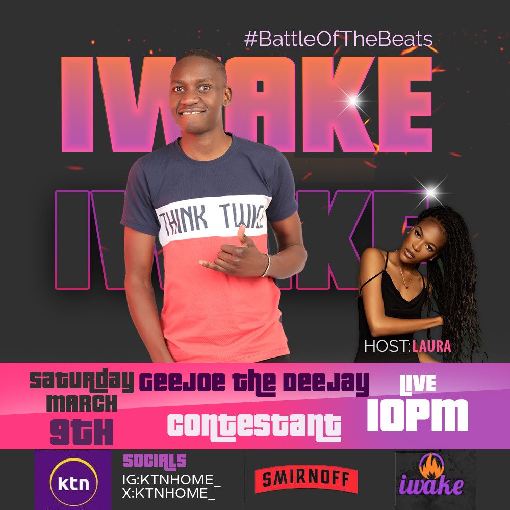 Get ready... 🔥 Smirnoff Battle of the Beats kicks off this Saturday. 🥳 Check flyer for more info. 💯 Cc @smirnoffke @ktnhome_ #BattleOfTheBeats #TwistingTiger #BeatNationKenya