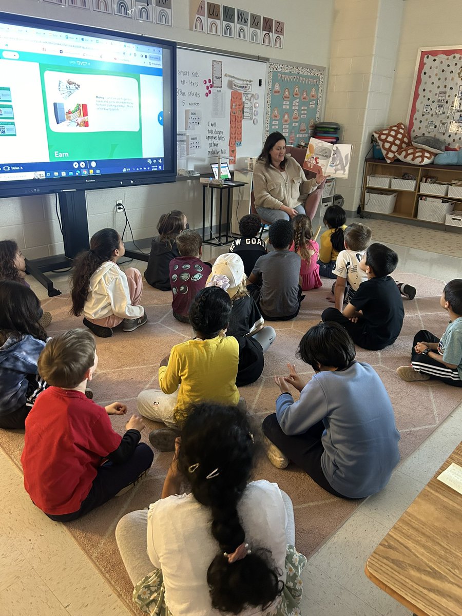 We got to hear a fantastic story from our mystery reader, Ms.Fisher!!  Thanks for joining us <a href="/BethFisherIFT/">Beth Fisher</a> #ReadAcrossAmericaWeek