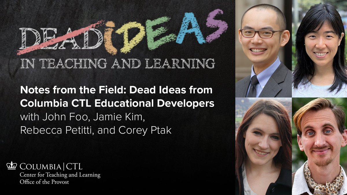 New podcast: In this episode of 4 mini-interviews, we ask Columbia CTL staff what’s been on their minds as they go about their work as educational developers! 
Listen now: ctl.columbia.edu/podcast