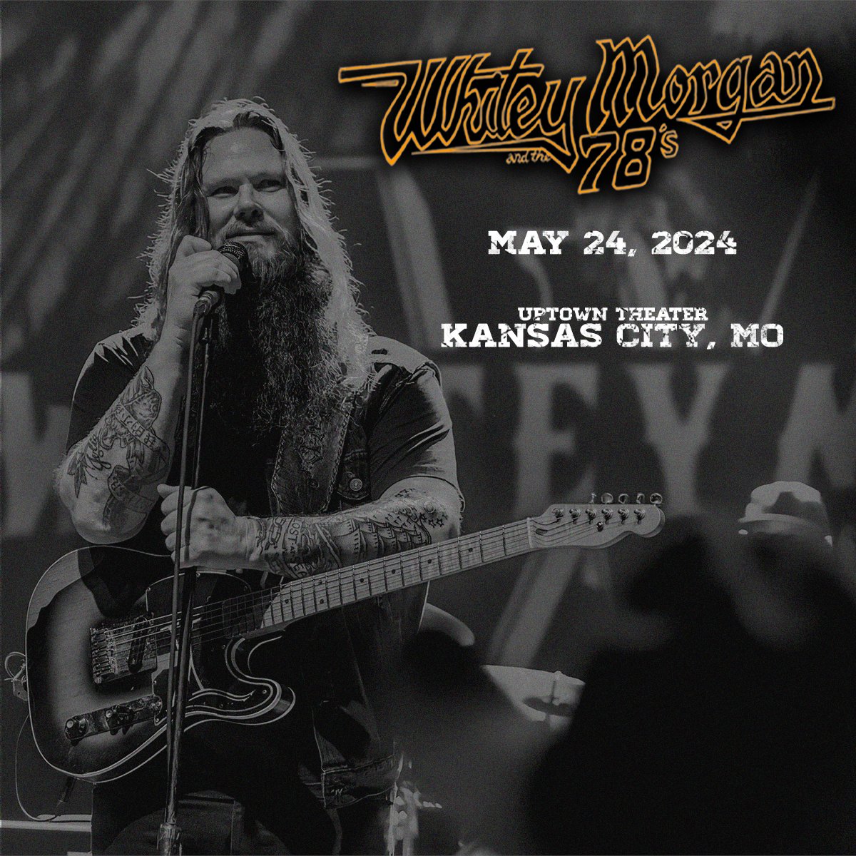 KANSAS CITY!! We're heading your way to headline @uptowntheaterkc on May 24! Tickets go on sale next Friday, March 15. Get yours and get there 🤘 whiteymorgan.com/#tour