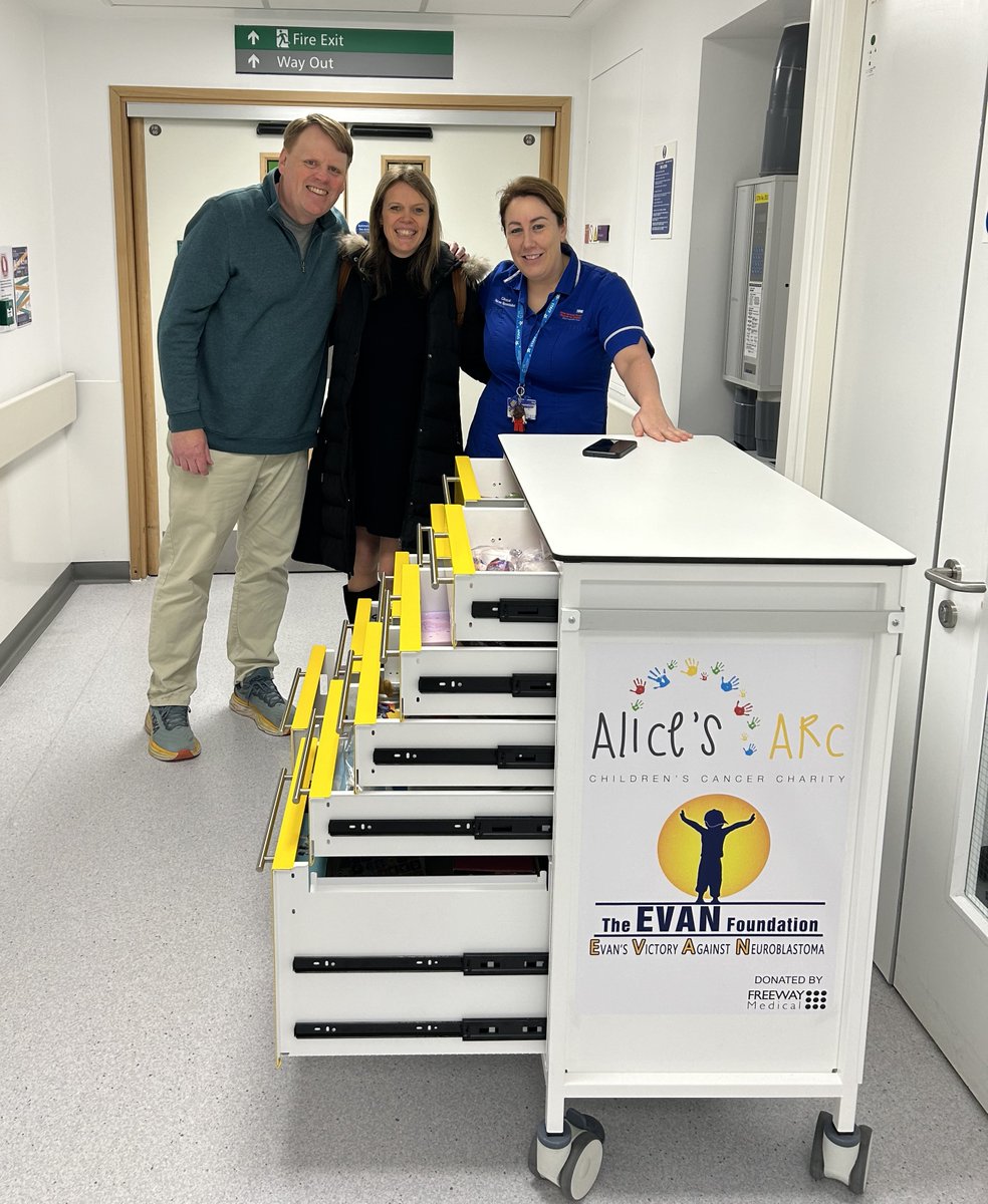 The EVAN Foundation (@evan_foundation) on Twitter photo While in London, Gavin had the privilege of rounding our “Treats & Treasures Trolley” on the onc floor at <a href="/GreatOrmondSt/">Great Ormond Street Hospital for Children</a>. Joining him were Sara Wakeling, co-founder of our UK partner org <a href="/AlicesArc/">Alice's Arc</a> & Helen Speight one of the fab nurses on the floor. While in London, Gavin had the privilege of rounding our “Treats & Treasures Trolley” on the onc floor at <a href="/GreatOrmondSt/">Great Ormond Street Hospital for Children</a>. Joining him were Sara Wakeling, co-founder of our UK partner org <a href="/AlicesArc/">Alice's Arc</a> & Helen Speight one of the fab nurses on the floor.