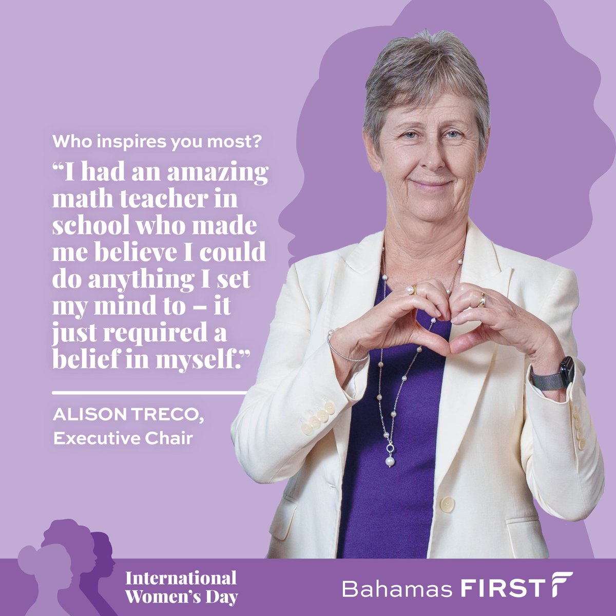 BahamasFirstGen's tweet image. Within the Bahamas First Group, we are striving to achieve gender balance across our organization. On International Women’s Day, and every day, we celebrate the achievements of women while acknowledging the road ahead to ensure gender equality in the workplace and in society.