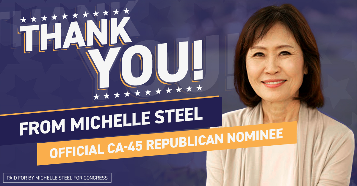 I am beyond grateful to the voters of CA-45 for the trust & support they have once again placed in me. Southern California families deserve & need someone in Washington who won’t raise their taxes & who will always fight to lower them. My Full Statement: bit.ly/3VdGbIZ