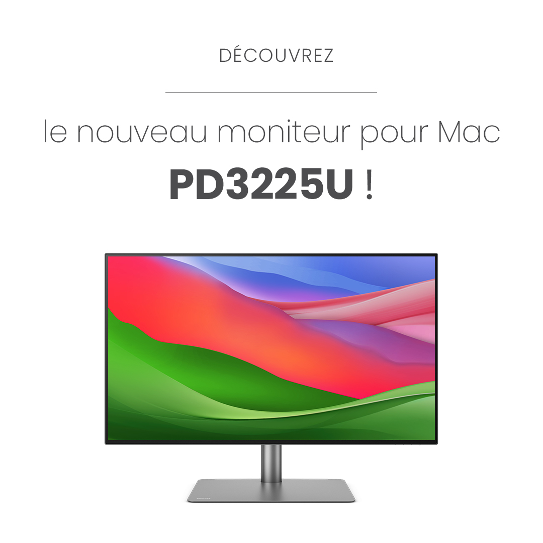 🔥NOUVEAU Moniteur DesignVue PD3225U : idéal pour les utilisateurs de Mac ! ✅Dalle IPS Black ✅DCI-P3 98%, 400 nits ✅Mode M-Book ✅Thunderbolt 3 (transfert de données rapide, recharge) En savoir + 👉 bit.ly/4a07CKn #BenQ #Moniteurs #Design #Mac #Apple