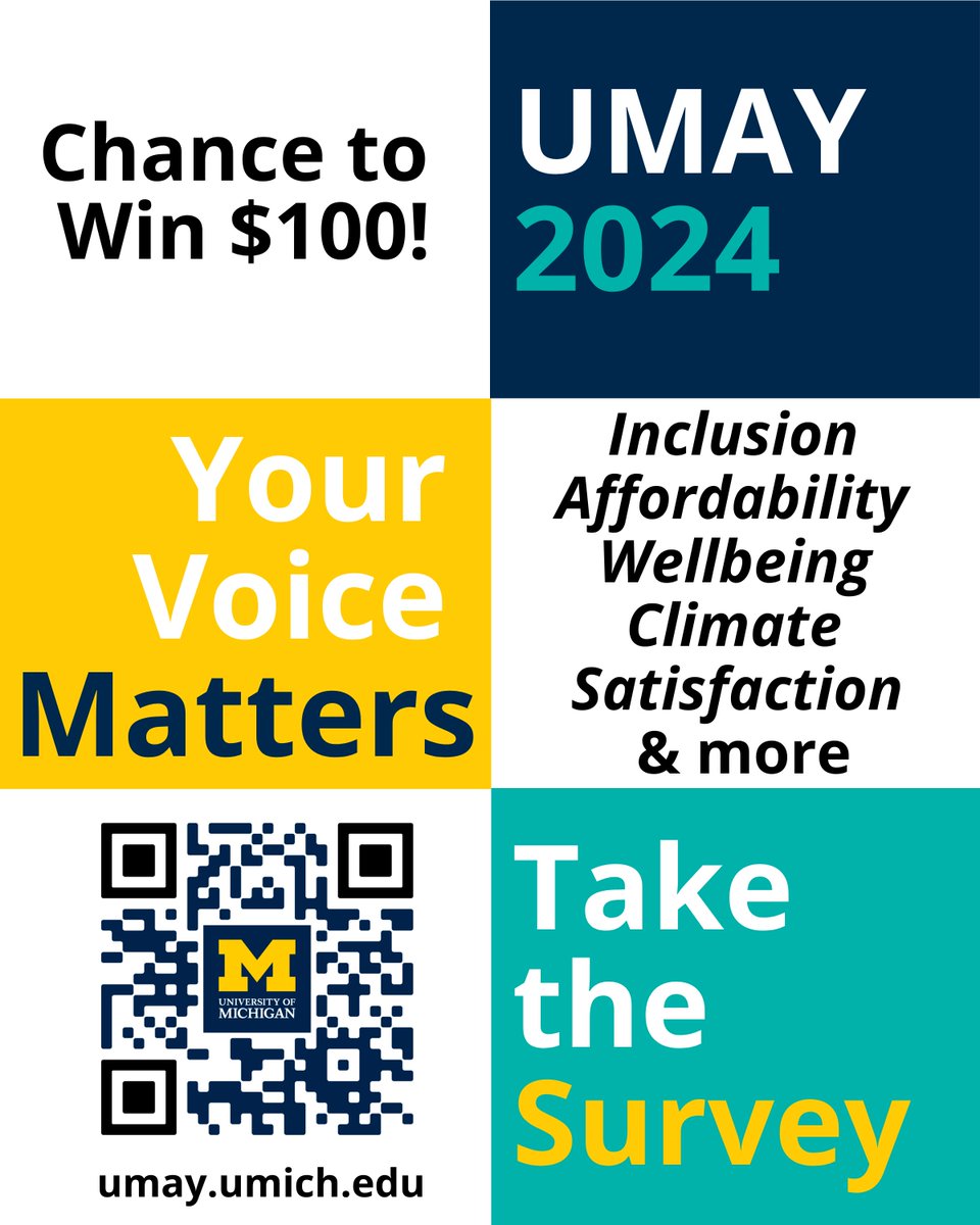 Hey @michiganengineering undergrads - here's a chance to make your voice heard!  More info at the QR code or website.