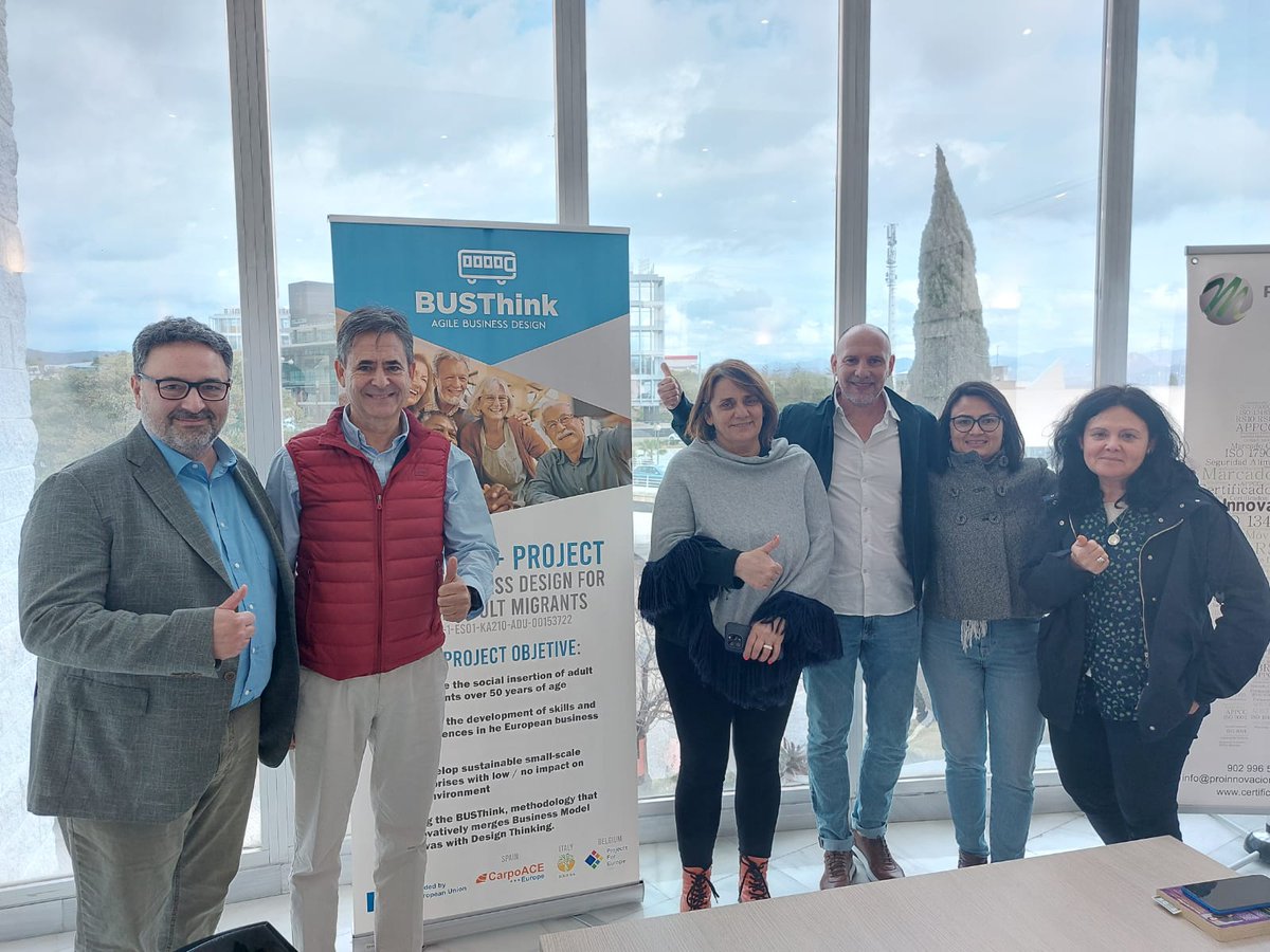BicEuronova's tweet photo. 🚀 Hoy hemos mantenido reunión con los socios internacionales del proyecto #BUSThink, que cuenta con la #empresaBIC CarpoACE como socio
Hemos presentado el proyecto #MigrantsinBusiness del que somos socios 👉🏽y que apoya a inmigrantes a superar los obstáculos para emprender https://t.co/71deLVqX6b