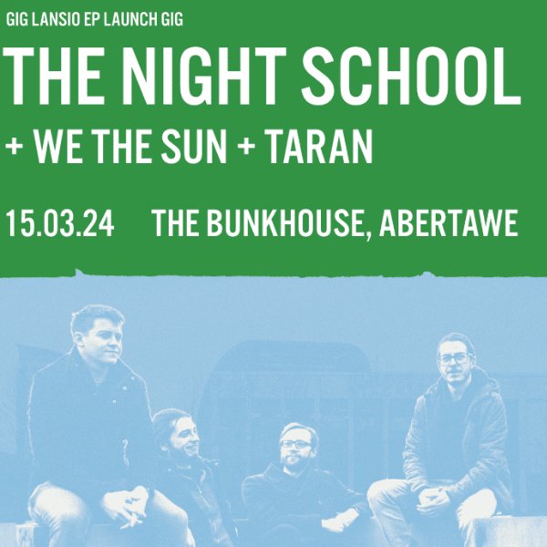 Just a few days until we celebrate with @the_night_school_band for the release of their new EP! Catch us alongside @taran_band at @bunkhouseswansea on Friday night.

Tickets in bio 🎟️