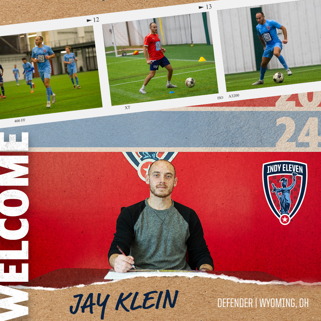 Hard work pays off 💪 Indy Eleven has signed Undrafted Program product and defender Jay Klein (@JayKlein333) 📰➡️ bit.ly/3PcwWEO