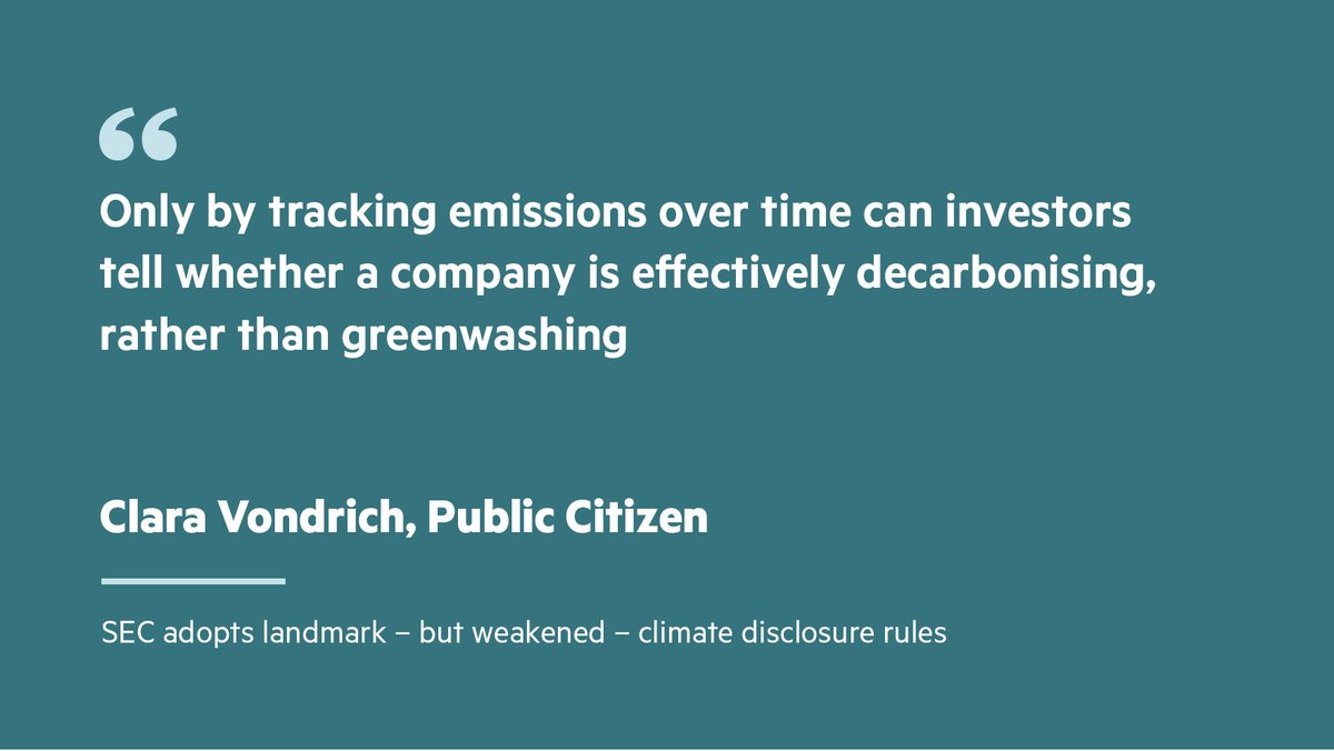 Scope 3 emissions are out and mandatory disclosure of Scope 1 and 2 emissions is restricted to those from larger companies when they are ‘material’ to business
on.ft.com/3Tq2WrF
@SECGov  @FarmBureau  @StopMoneyPipe   #Scope3emissions