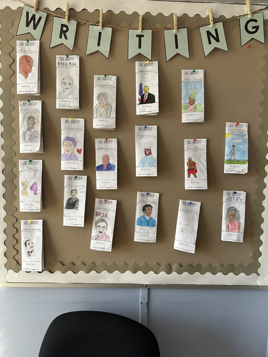 MissMimms's tweet photo. Over the past few weeks, the 6er’s have focused on selecting an individual for Black History Month. Numerous impressive brochures were created that shared black brilliance in our world✨ @PsSimcoe https://t.co/OsfyCHhFd4