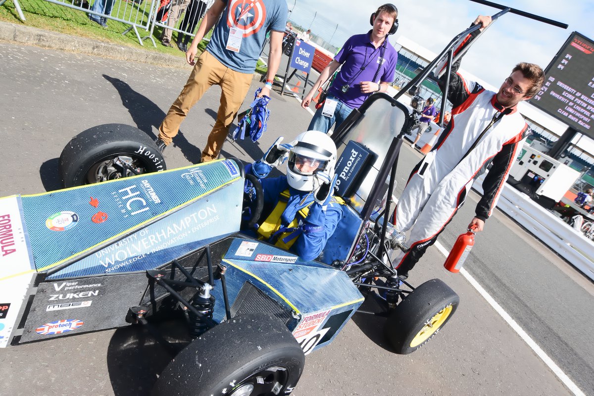 FormulaStudent's tweet image. Blast from the past - drivers and their drives from #FS2016! #throwbackthursday with some very old liveries there in particular.

#formulastudent #imecheformulastudent