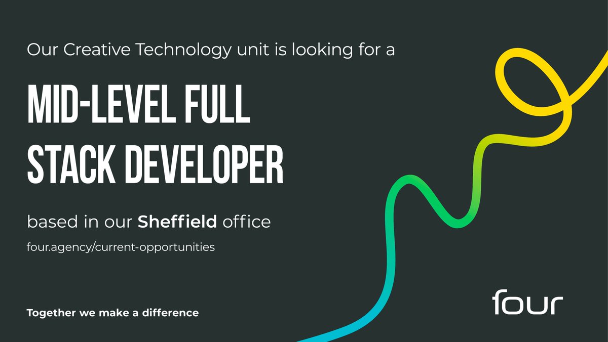 Job Alert! We're seeking a mid-level full stack developer to join our creative technology team at our Sheffield offices. Apply now! t.ly/R3gj7 #developers #WebsiteDesign #Hiring #TogetherWeMakeADifference #WeAreEpic