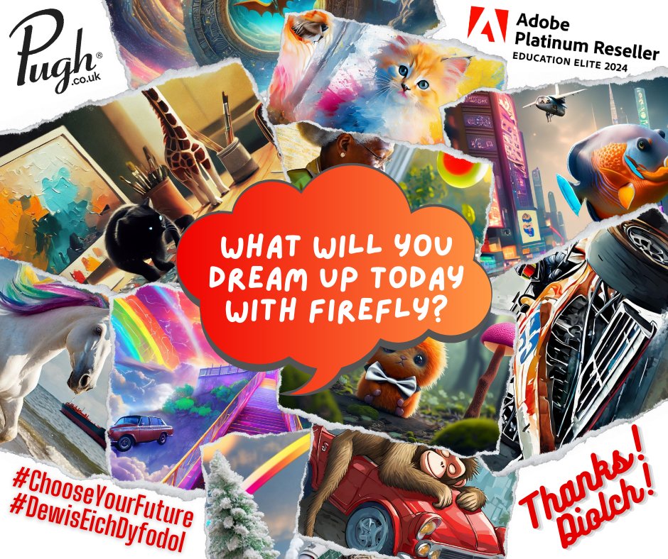 pughcomputers's tweet image. .@jmprice88 &amp;amp; @thomasreesjones had a great time at #ChooseYourFuture Ceredigion careers festival.🎉

It was fantastic to meet the bright children within #Ceredigion schools. Here are some of their best @Adobe #Firefly #AI creations!👏

Get in touch to explore your opportunities!