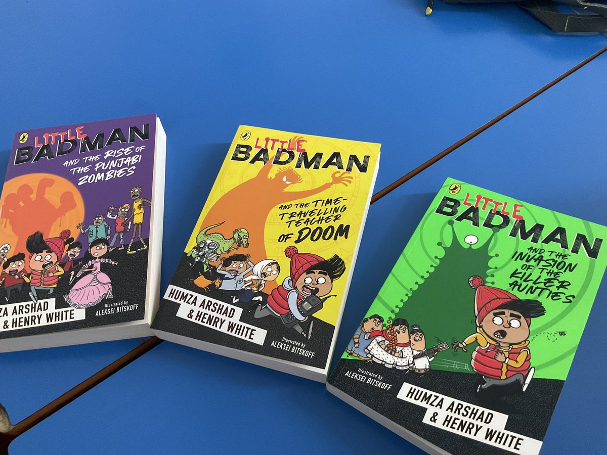 LeighPrimary's tweet photo. To end the day, 6Z opted for a book from the #LittleBadman series by @HumzaProduction & @MrHenryWhite while enjoying the cakes they made today. A great end to their last #WorldBookDay at Leigh. #MakingMemories https://t.co/FMFUUTMVg1