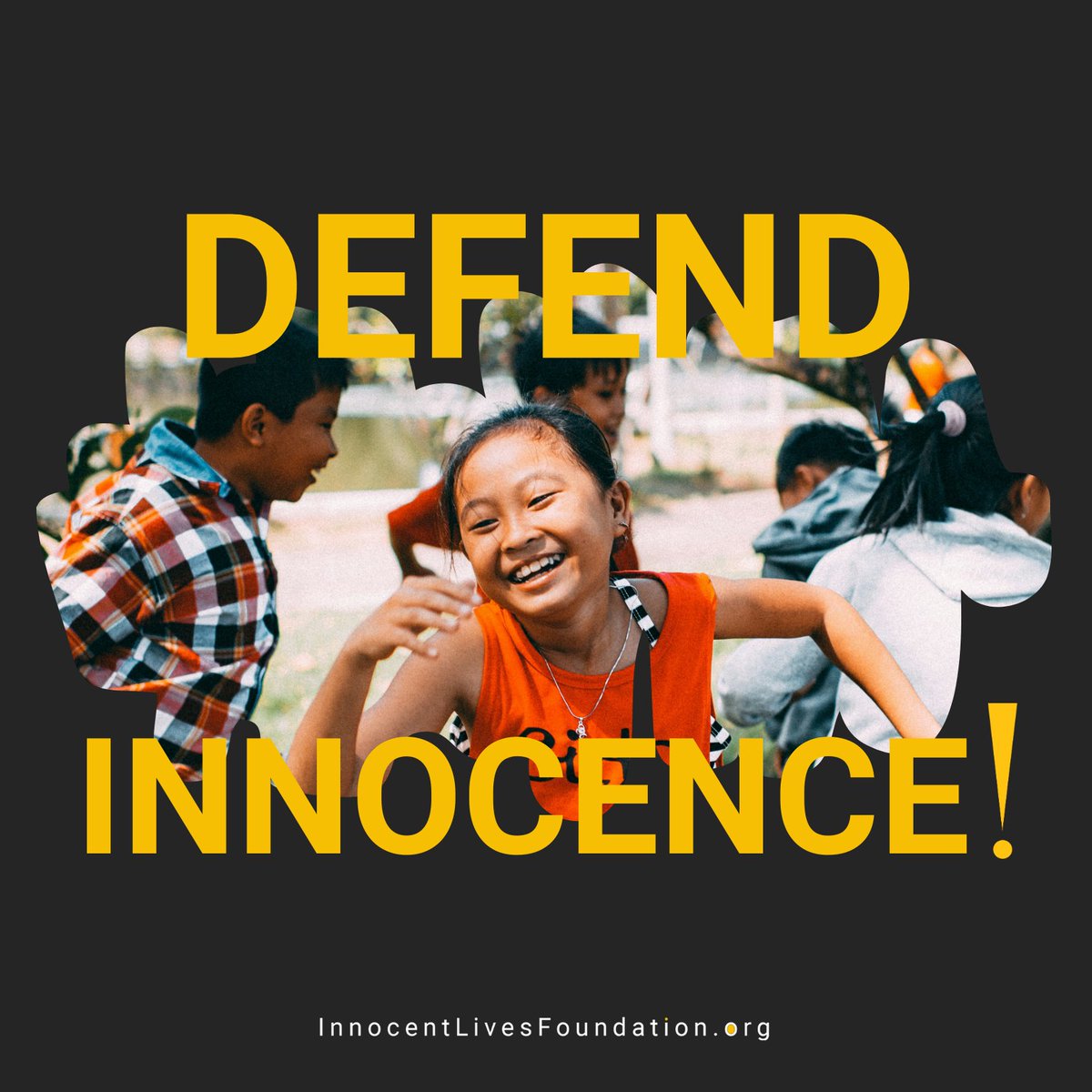 Children should enjoy happy, loving, and abuse-free childhoods! By joining in our shared mission you help to promote beautiful futures for them. Spread this uplifting message within your community. #defendinnocence #Iam4ILF