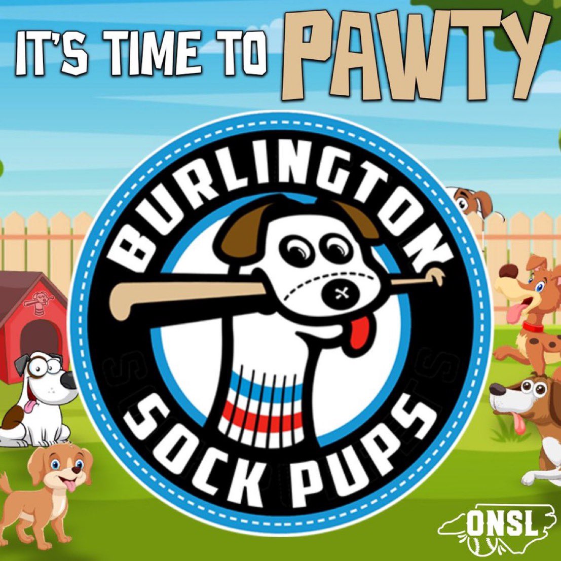 MiLBPromos's tweet photo. Also joining @ONSLBaseball this season, a Pet Project from the @GoSockPuppets:

Burlington Sock Pups

Fetch your new gear here
🐶 https://t.co/efPuddsJ7d https://t.co/psMSWnyTok
