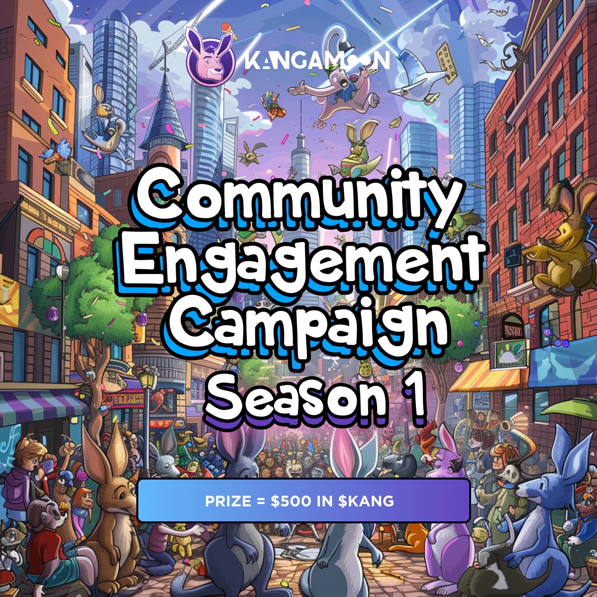 🔥 Join our 'Community Engagement Campaign Season 1' for a chance to share a prize pool of $500 in $KANG💰 To participate: ✅ Follow here ✅ Retweet this tweet and tag 2 frens ✅ Join our TG 👉🏻 t.me/kangamoonoffic… We will be picking up 50 random winners💰 Don't miss out 🚀