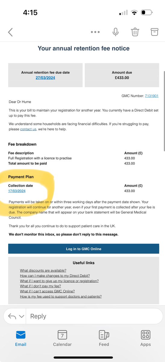 I just assumed the GMC take their annual fee on everyone’s birthday.  Every. Flippin’. Year.