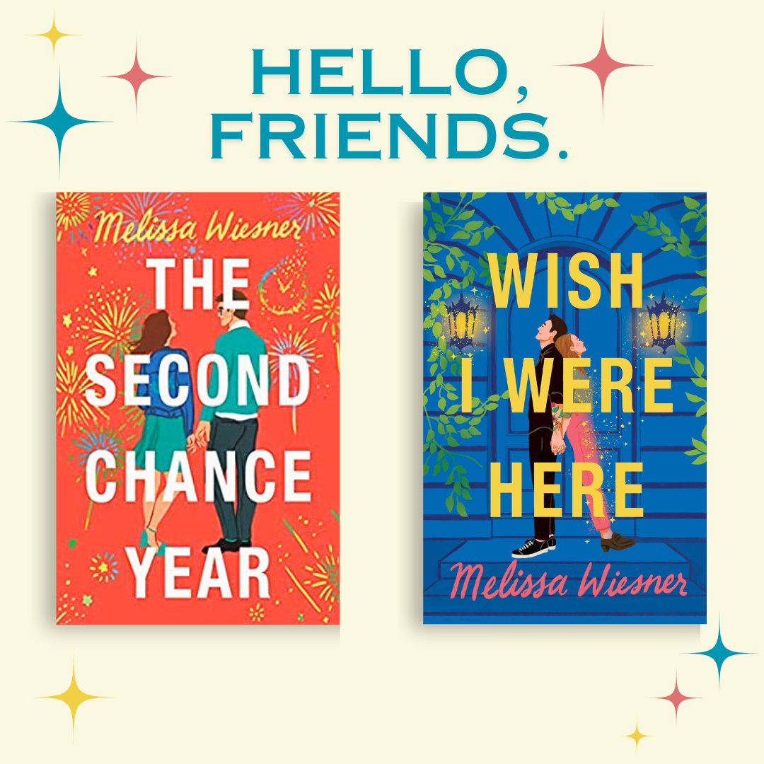 I just realized that I never introduced these two, or stood back to admire all the sparkle in one place! ✨Sadie and Jacob, meet Catherine and Luca. ✨ The Second Chance Year, out now. Wish I Were Here, coming October 15, 2024. amazon.com/dp/1538741946