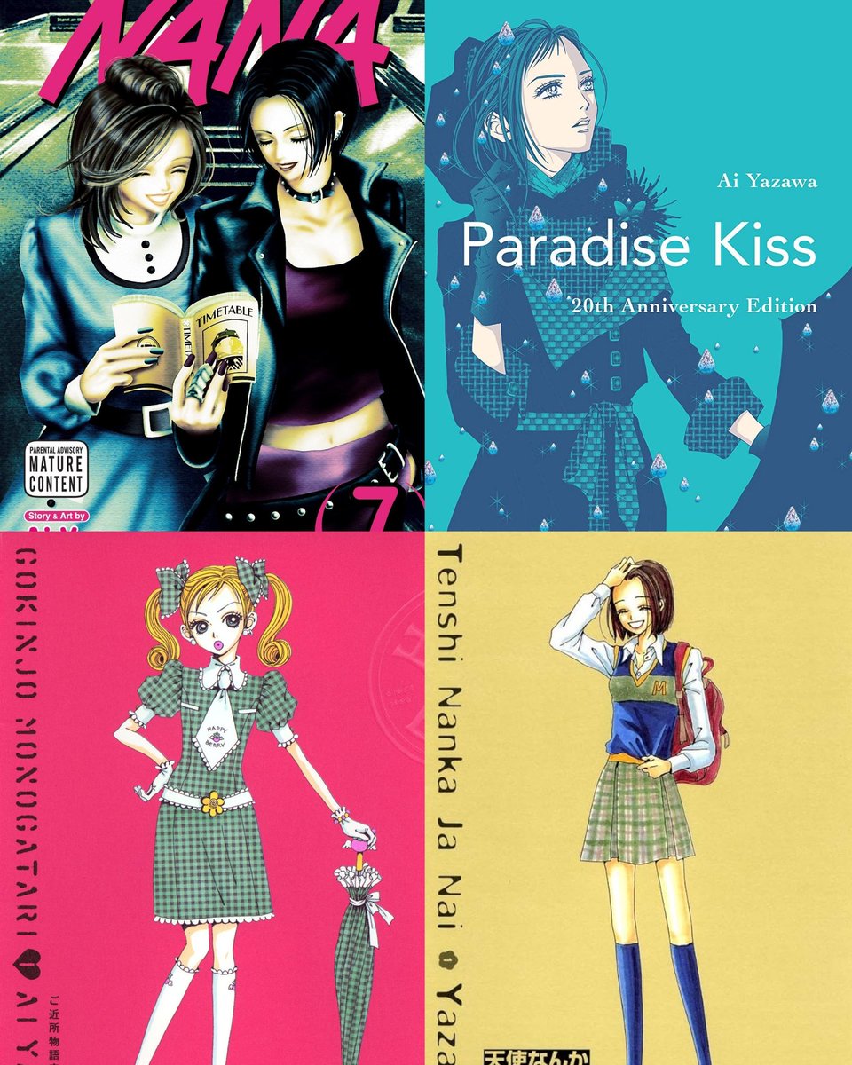 🎂| Today is the birthday of Ai Yazawa!

Shoujo and josei mangaka, creator of countless iconic series like NANA, Paradise Kiss, Gokinjo Monogatari, Tenshi Nanka Janai and Last Quarter, happy birthday!!