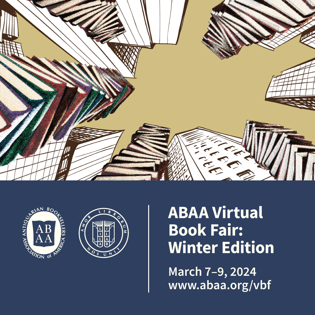 oakknollbooks's tweet photo. Now open - the ABAA Virtual Book Fair: Winter Edition!
Check out Oak Knoll's virtual booth: https://t.co/Invu1shLeL
The fair is open until Saturday, March 9, at 7:00pm ET
#oakknollbooks #oakknollpress #booksaboutbooks #books #abaavbf #books #rarebooks #antiquarianbooks https://t.co/iyKC0aDBN6