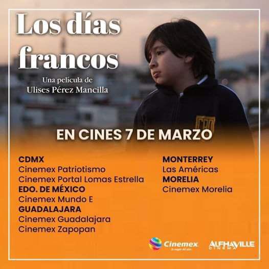 LOS DÍAS FRANCOS Estreno hoy en estas salas de Cine🎞️