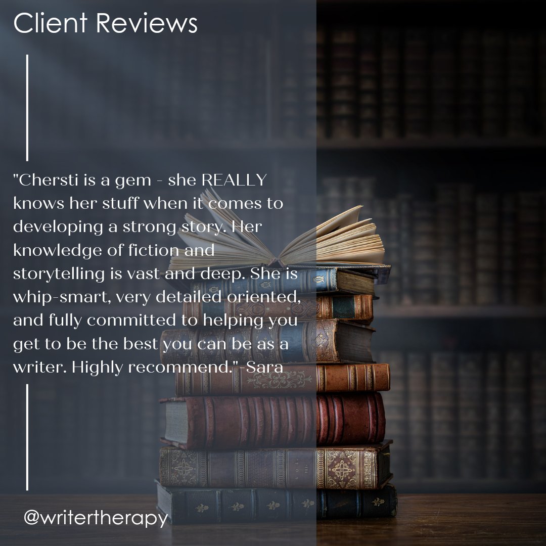 WriterTherapy's tweet image. We LOVE our amazing clients over here at #WriterTherapy! #EditorialServices #EditorsofTwitter