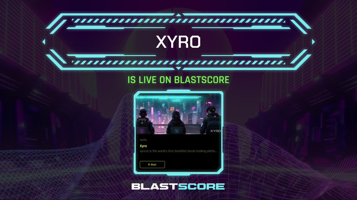 Ready to explore the exciting world of Gamified Social trading? @xyro_io is blending GameFi, SocialFi & GambleFi to make crypto both accessible and attractive! Get a chance to snag WLs and be the first to participate in the Beta Test: blastscore.io/quest/xyro