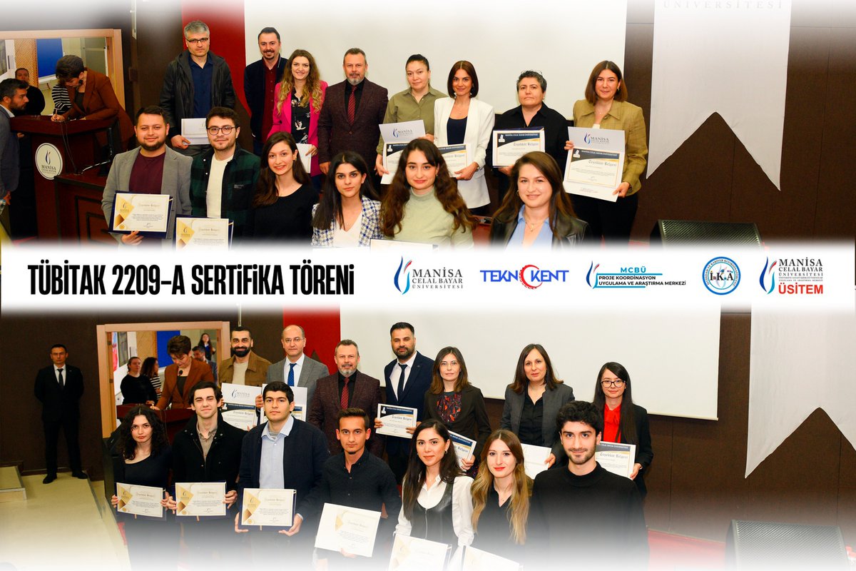 #TÜBİTAK 2209 Sertifika Töreni Prof. Ümit Doğay Arınç Kültür Merkezi'nde gerçekleşti

@tubitak @profhasanmandal <a href="/RanaKibar_/">Prof. Dr. Rana Kibar</a> <a href="/mcbuproje/">MCBÜ Proje Koordinasyon Uygulama Araştırma Merkezi</a> #ManisaCelalBayarÜniversitesi #ProfDrRanaKibar #MCBÜrektör #MCBÜ #MCBÜöğrenci #MCBÜproje