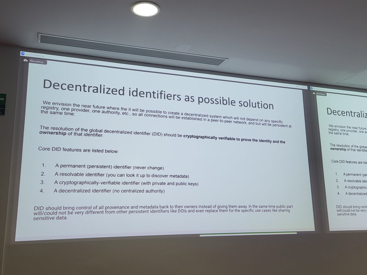 BlueJeansDiva's tweet image. @4tykhonov and @DANS_knaw_nwo on Pros and Cons of Decentralized Identifiers (#DIDs) in #Dataverse2024 @dataverseorg @CIMMYT